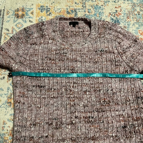 JCrew heather purple wool-alpaca-silk crewneck sweater - Picture 5 of 10